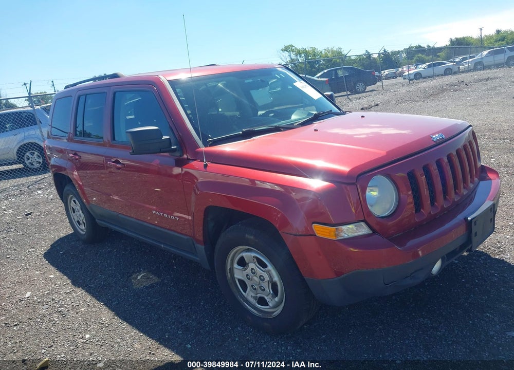 2014 JEEP PATRIOT SPORT VIN: 1C4NJPBA1ED709182