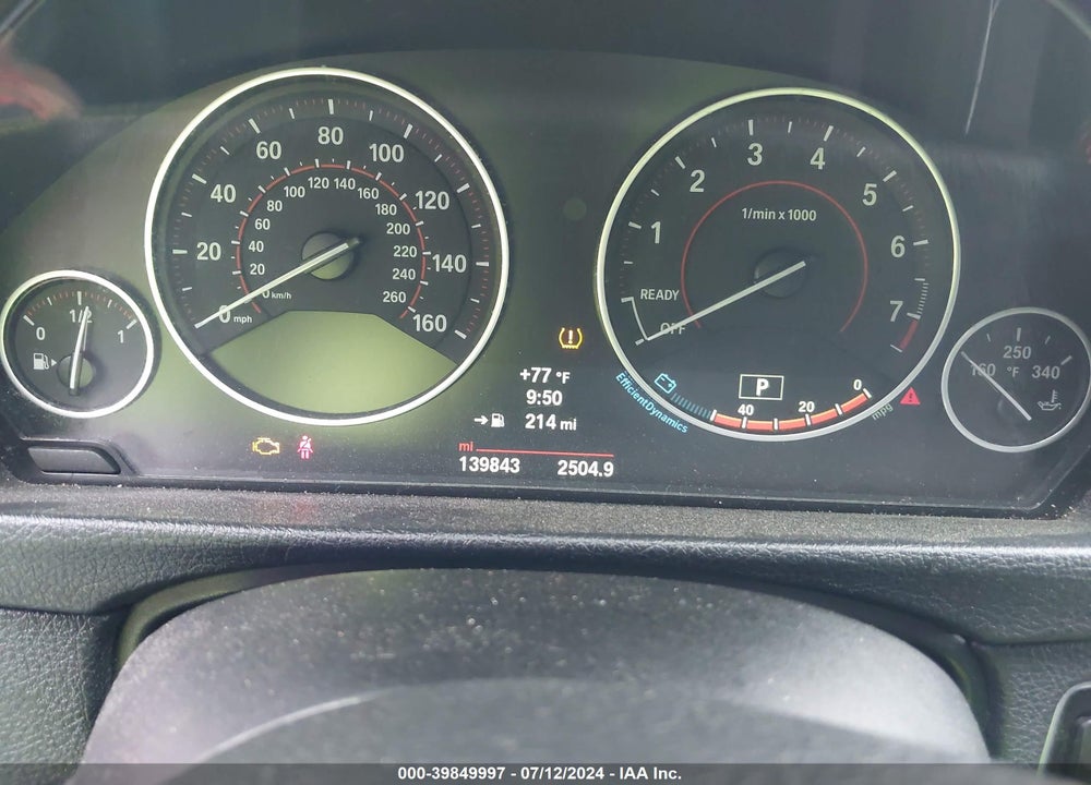 2014 BMW 328I XDRIVE VIN: WBA3B5C58EP539697