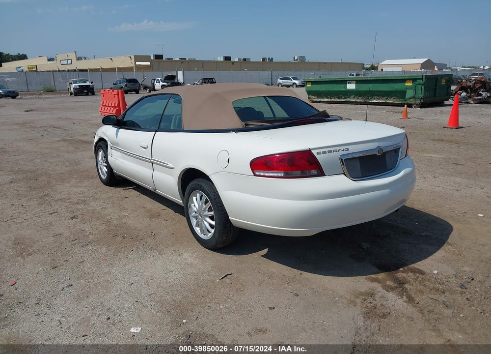 2003 CHRYSLER SEBRING LXI VIN: 1C3EL55T73N513304