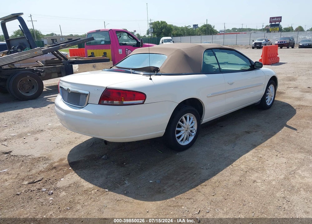2003 CHRYSLER SEBRING LXI VIN: 1C3EL55T73N513304