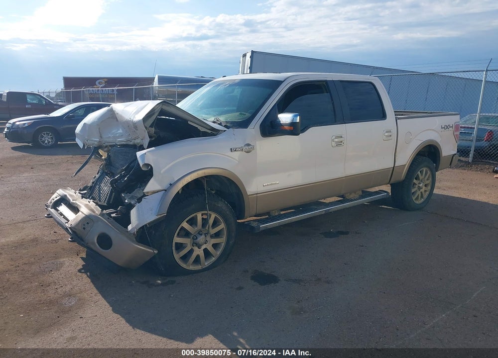 2012 FORD F-150 KING RANCH VIN: 1FTFW1ET2CKD78170
