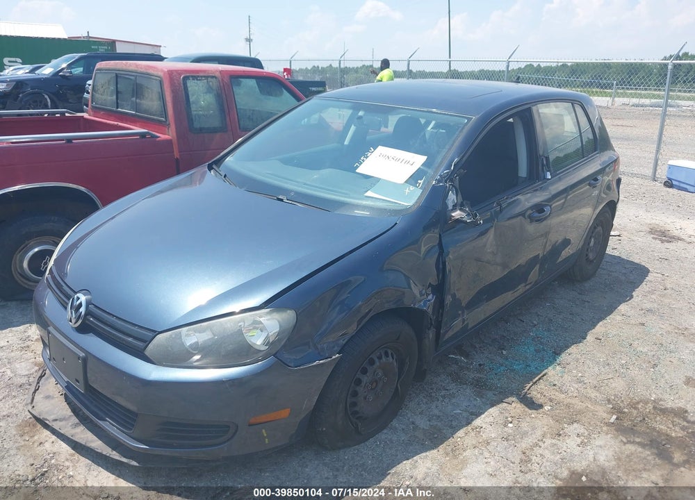 2012 VOLKSWAGEN GOLF 2.5L 4-DOOR VIN: WVWDB7AJ3CW310169