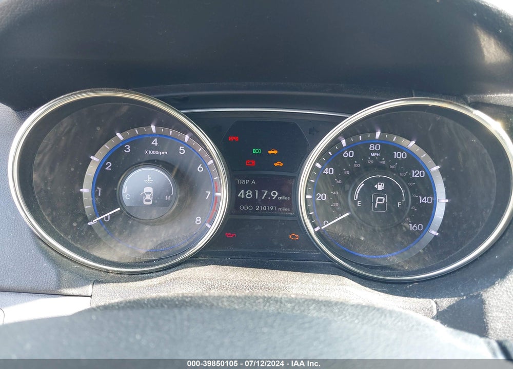 2012 HYUNDAI SONATA LIMITED 2.0T VIN: 5NPEC4AB6CH462400