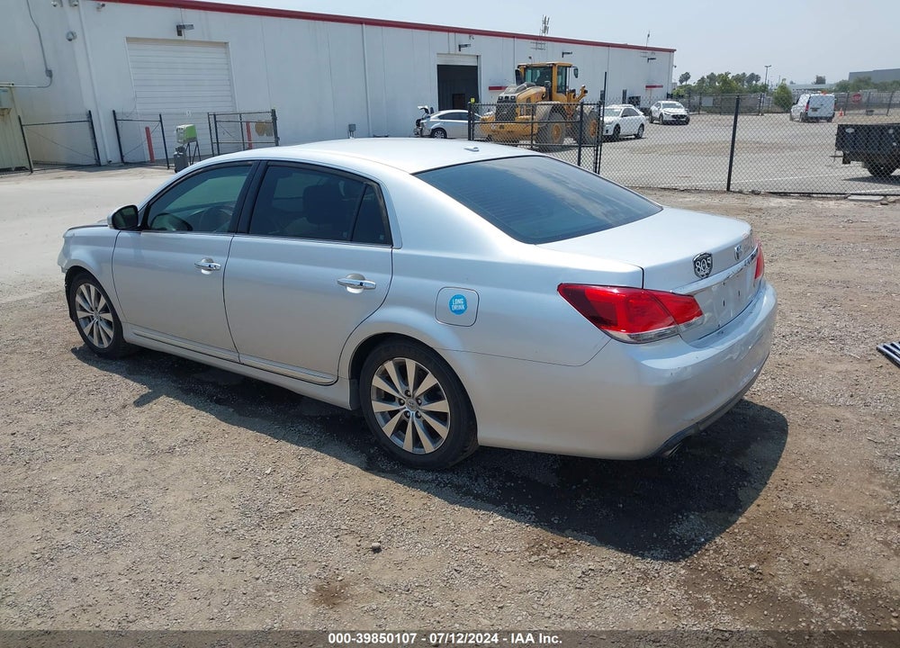 2011 TOYOTA AVALON LIMITED VIN: 4T1BK3DB6BU372563
