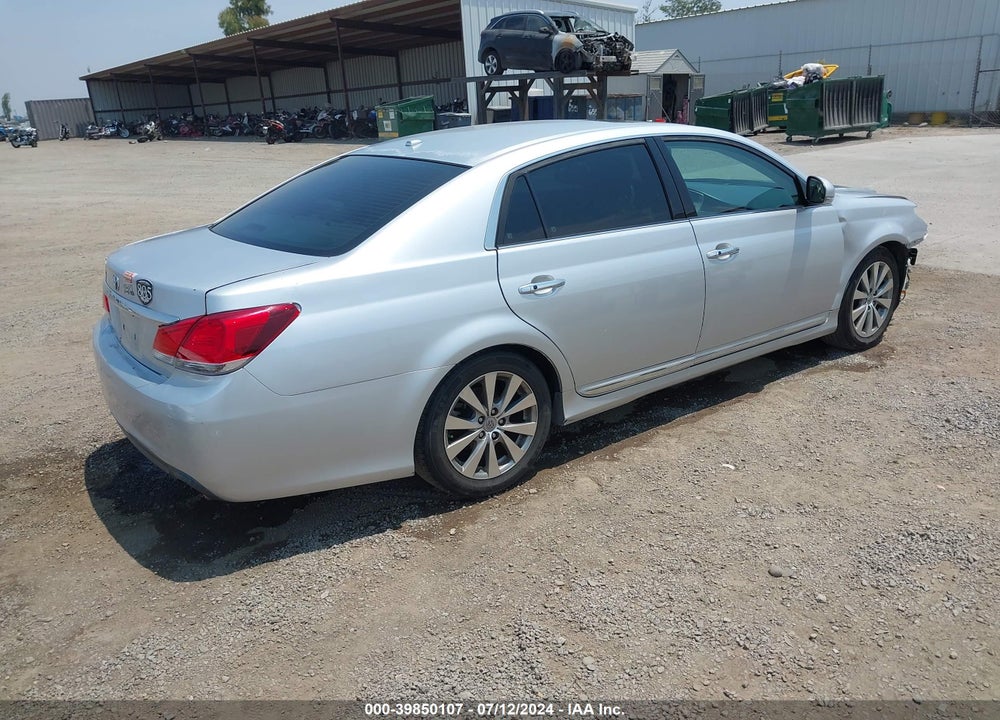 2011 TOYOTA AVALON LIMITED VIN: 4T1BK3DB6BU372563