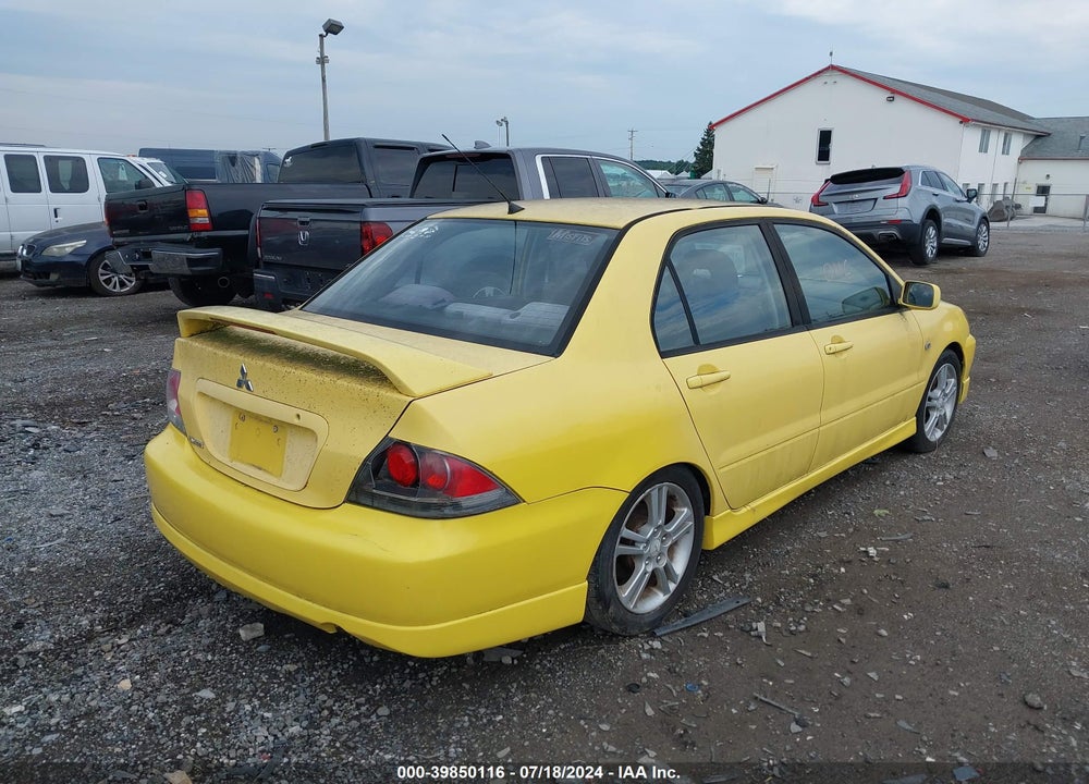 2004 MITSUBISHI LANCER RALLIART VIN: JA3AJ66F74U050763