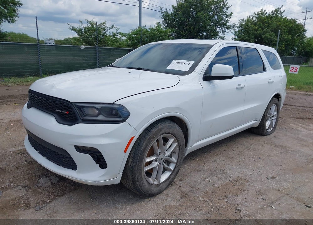 2022 DODGE DURANGO GT AWD VIN: 1C4RDJDG8NC220033