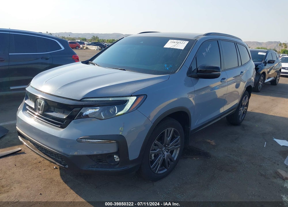 2022 HONDA PILOT AWD SPORT VIN: 5FNYF6H39NB092320