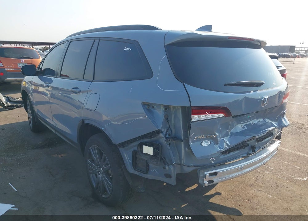 2022 HONDA PILOT AWD SPORT VIN: 5FNYF6H39NB092320