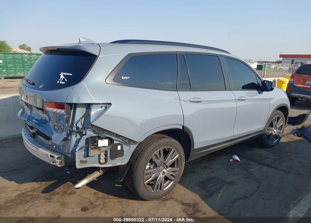 2022 HONDA PILOT AWD SPORT VIN: 5FNYF6H39NB092320