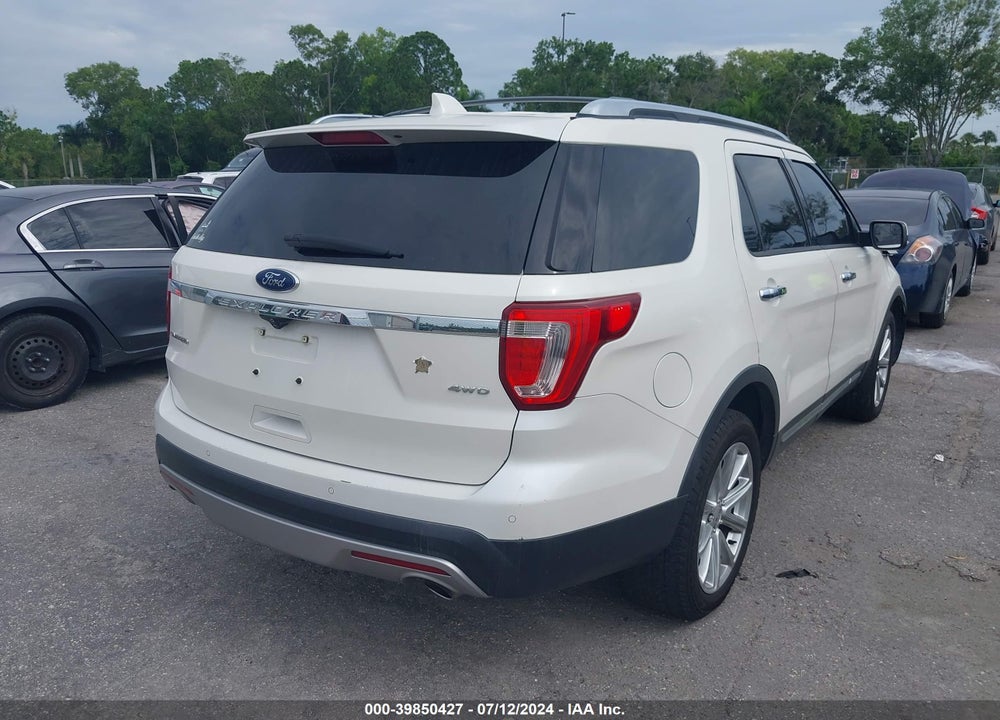 2016 FORD EXPLORER LIMITED VIN: 1FM5K8F84GGB98669