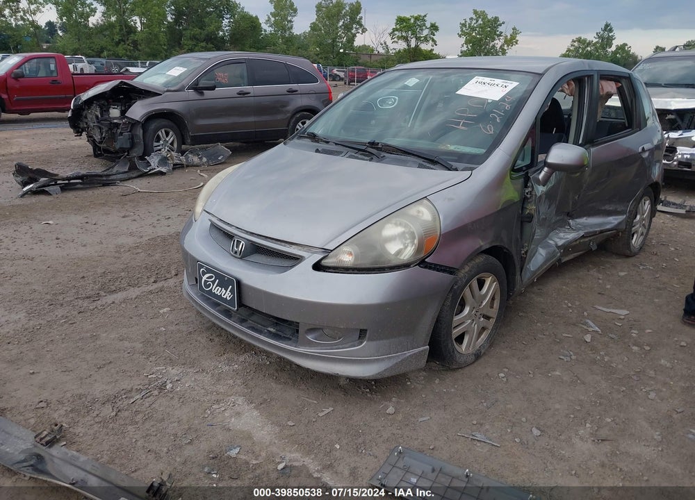 2007 HONDA FIT SPORT VIN: JHMGD37617S064821