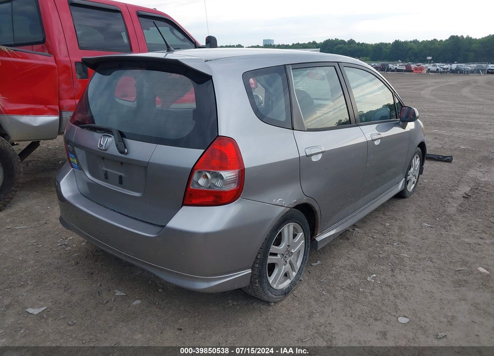2007 HONDA FIT SPORT VIN: JHMGD37617S064821