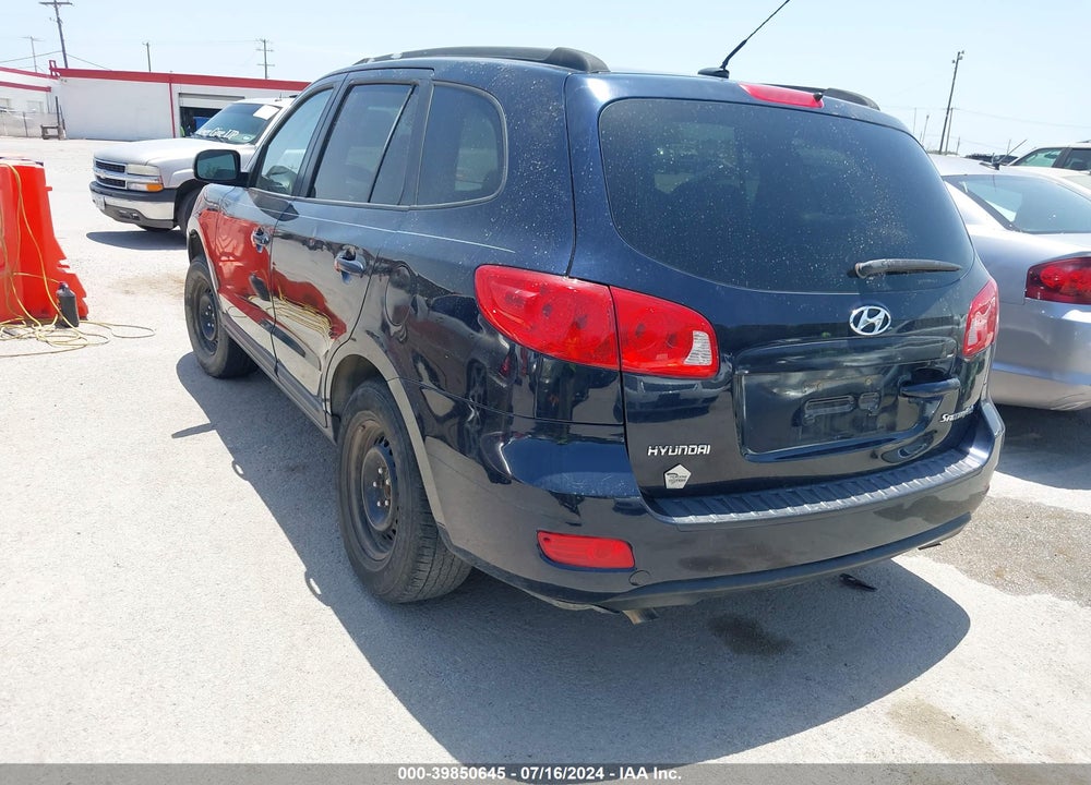 2009 HYUNDAI SANTA FE GLS VIN: 5NMSG13D89H245991