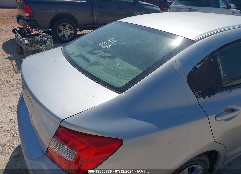 2012 HONDA CIVIC LX VIN: 2HGFB2E52CH510887