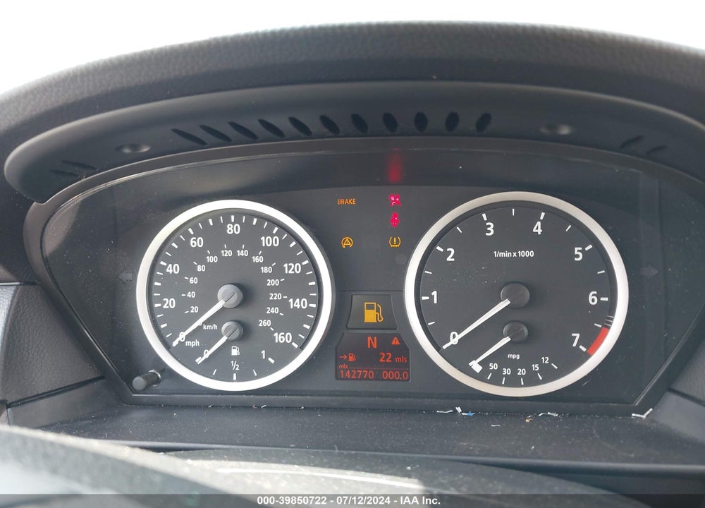 2007 BMW 550I VIN: WBANB535X7CP05186