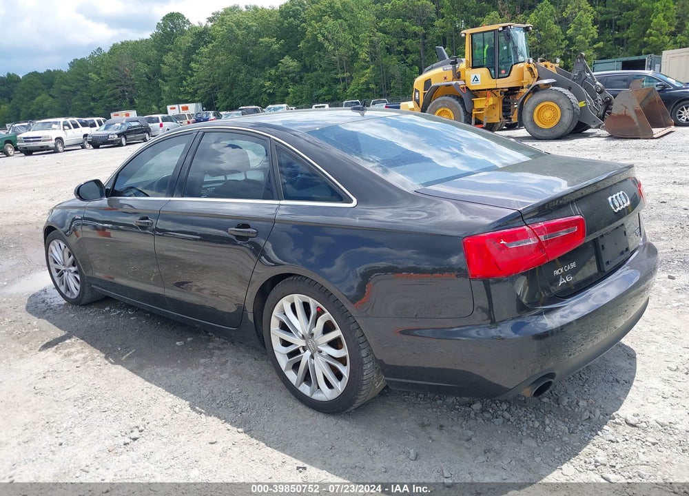 2012 AUDI A6 3.0 PREMIUM VIN: WAUGGAFC2CN139844