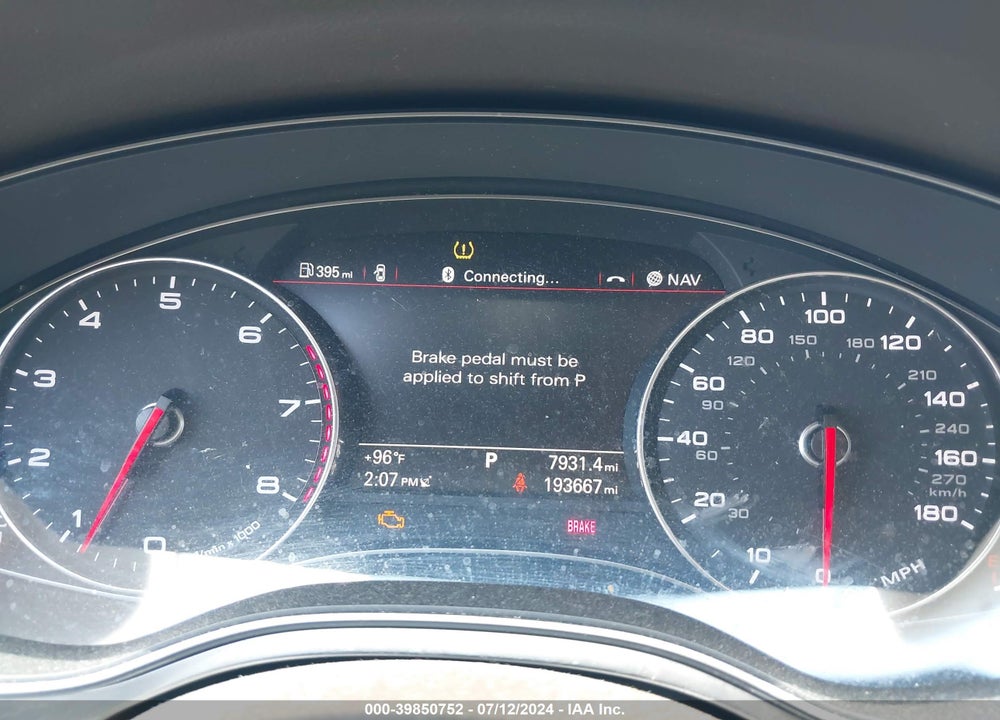 2012 AUDI A6 3.0 PREMIUM VIN: WAUGGAFC2CN139844
