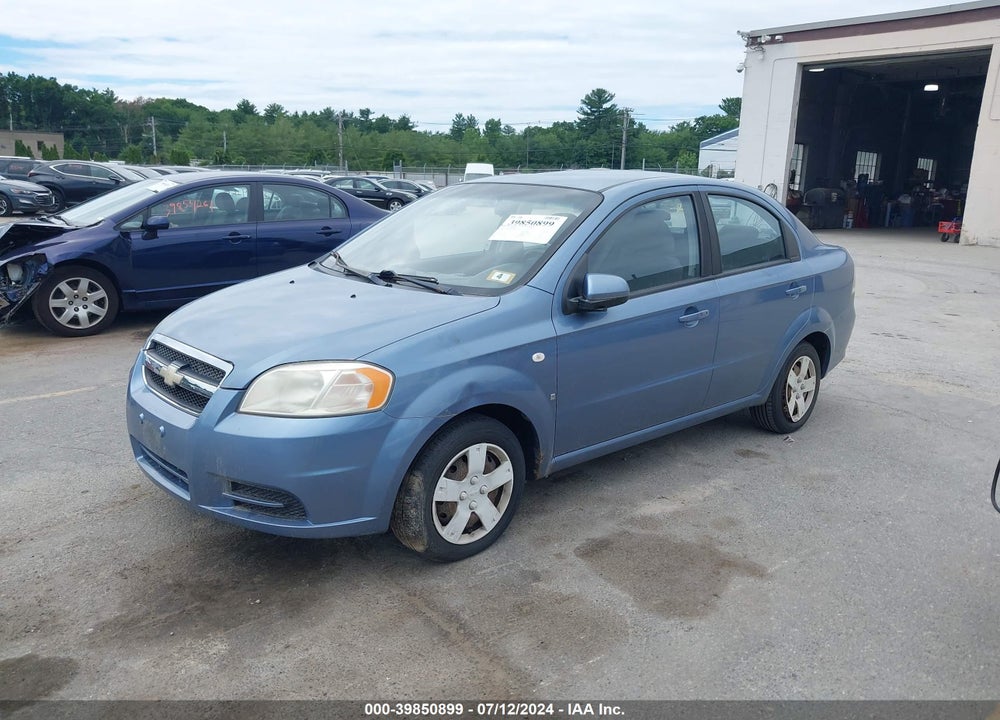 2008 CHEVROLET AVEO LS VIN: KL1TD56678B010381