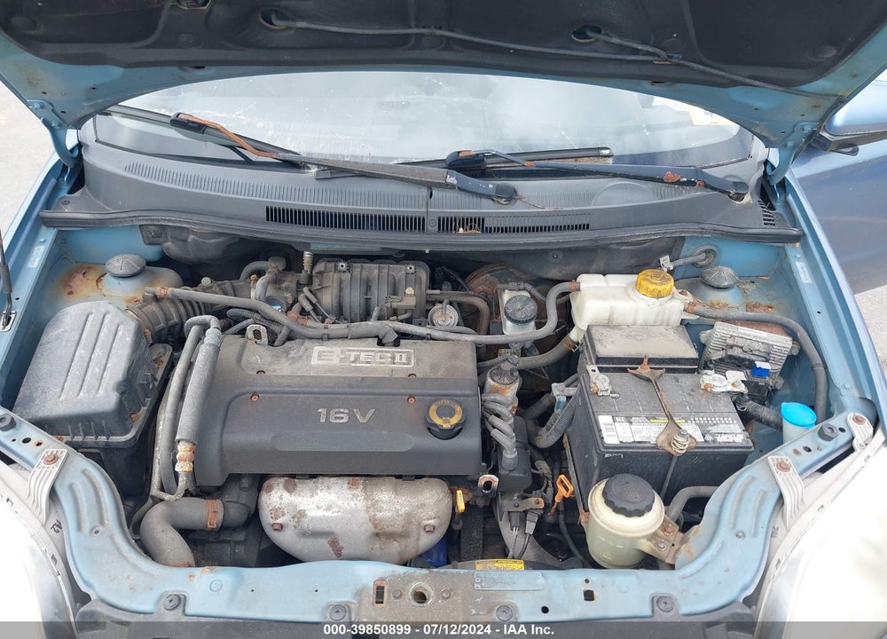 2008 CHEVROLET AVEO LS VIN: KL1TD56678B010381