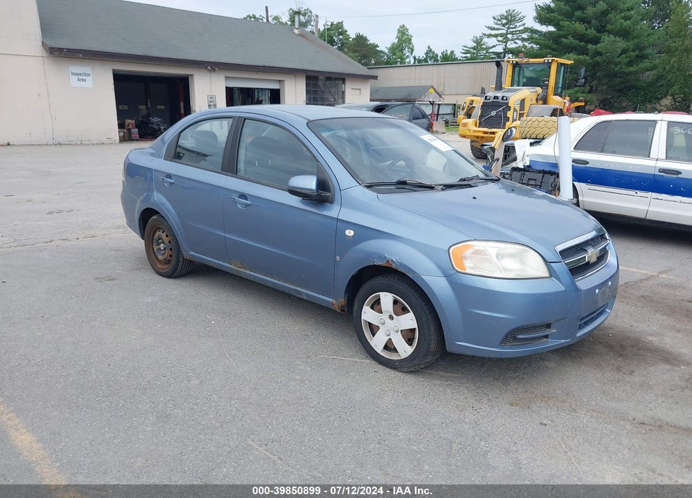 2008 CHEVROLET AVEO LS VIN: KL1TD56678B010381