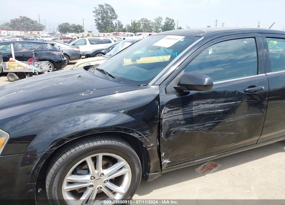 2013 DODGE AVENGER SXT VIN: 1C3CDZCB4DN746273