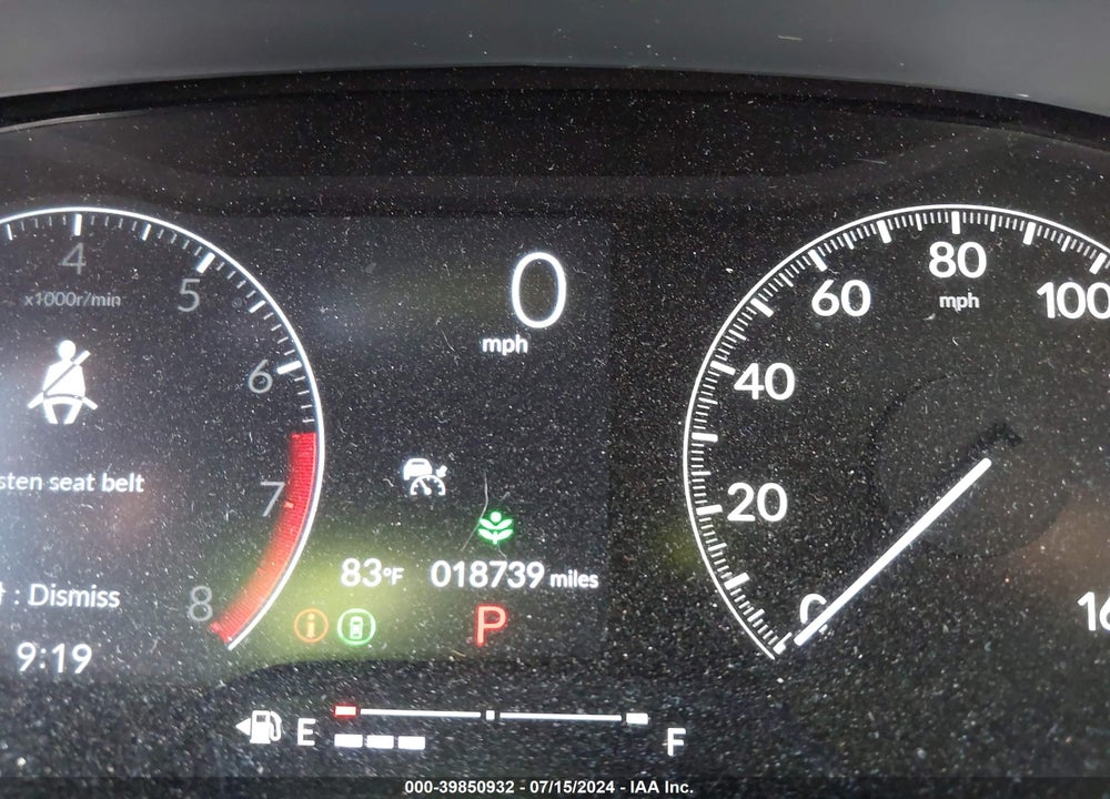 2023 HONDA CIVIC EX /EX W/O BSI VIN: 2HGFE1F79PH319605