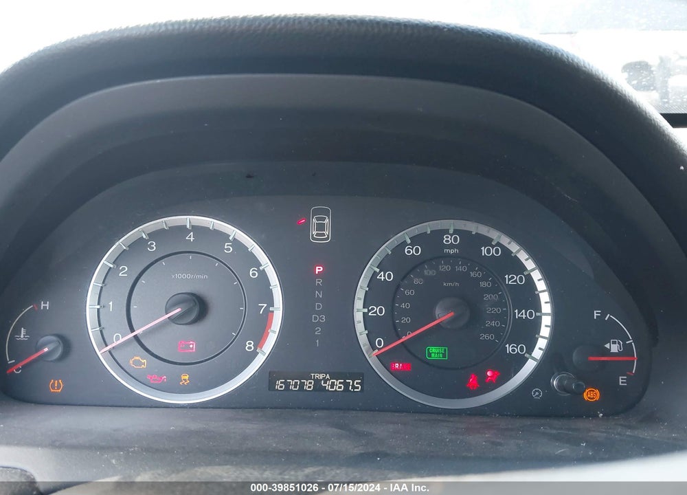 2012 HONDA ACCORD 2.4 EX-L VIN: 1HGCP2F81CA037642