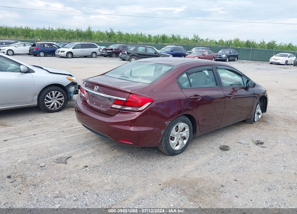 2015 HONDA CIVIC LX VIN: 19XFB2F50FE285463