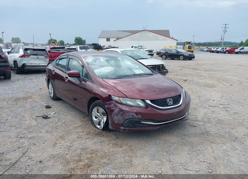 2015 HONDA CIVIC LX VIN: 19XFB2F50FE285463
