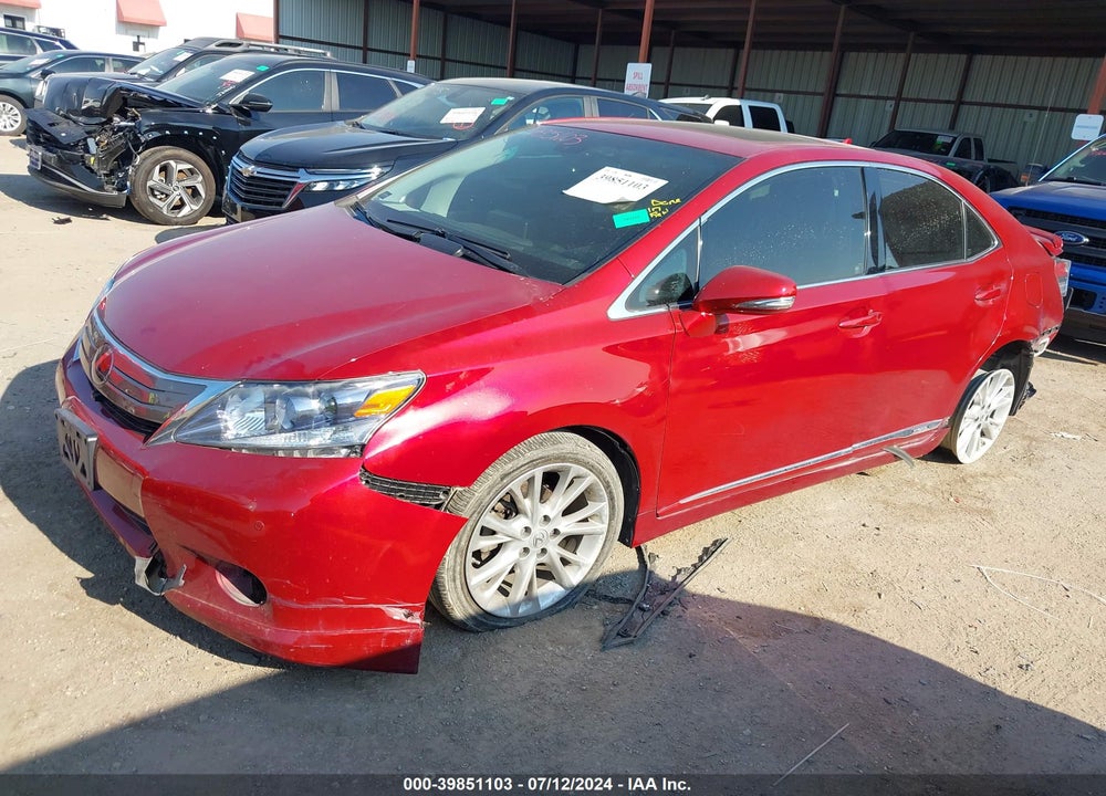 2010 LEXUS HS 250H PREMIUM VIN: JTHBB1BA2A2022911
