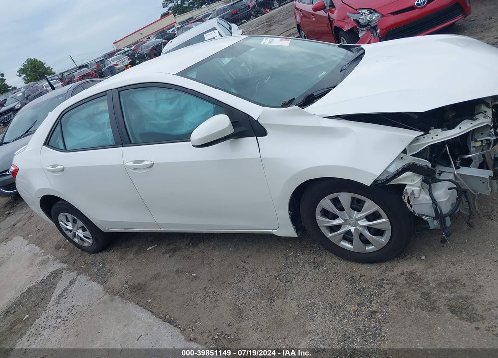 2014 TOYOTA COROLLA LE ECO VIN: 5YFBPRHE5EP014921