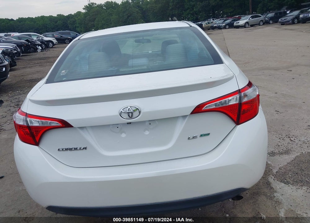 2014 TOYOTA COROLLA LE ECO VIN: 5YFBPRHE5EP014921