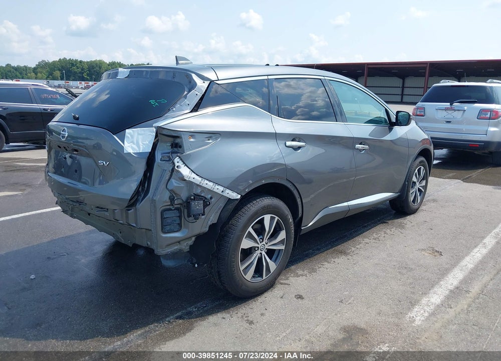 2022 NISSAN MURANO SV FWD VIN: 5N1AZ2BJ2NC113607