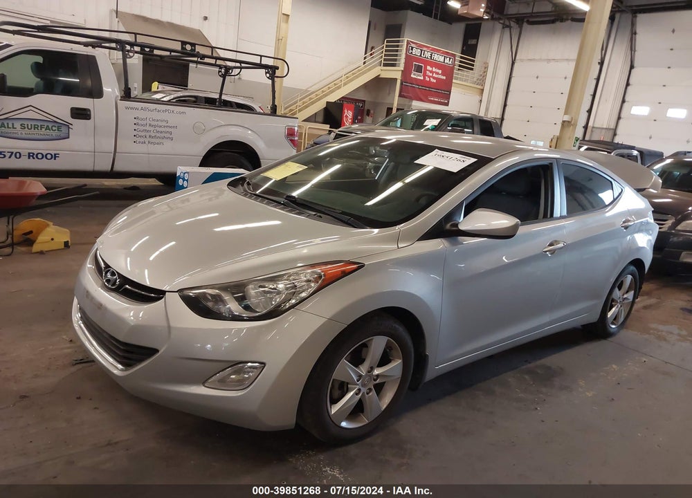 2013 HYUNDAI ELANTRA GLS VIN: 5NPDH4AEXDH242542