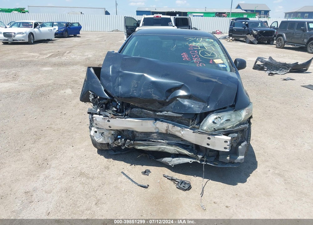 2013 HONDA CIVIC LX VIN: 19XFB2F52DE063472