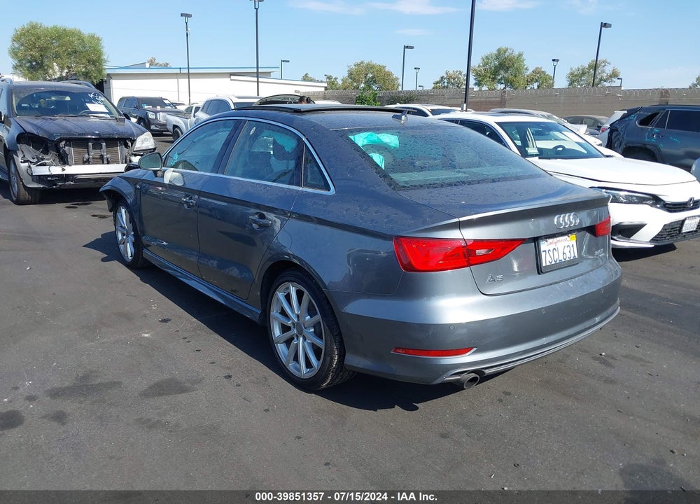 2015 AUDI A3 2.0T PREMIUM VIN: WAUKFGFF7F1046145
