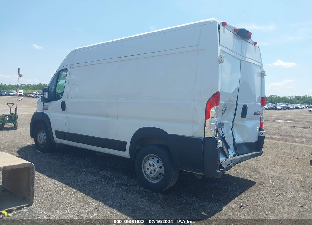 2020 RAM PROMASTER 1500 HIGH ROOF 136 WB VIN: 3C6TRVBG3LE111235