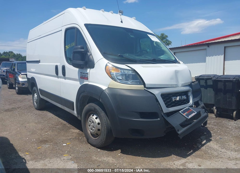 2020 RAM PROMASTER 1500 HIGH ROOF 136 WB VIN: 3C6TRVBG3LE111235