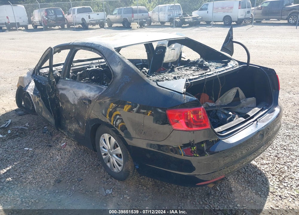 2012 VOLKSWAGEN JETTA 2.0L S VIN: 3VW2K7AJ6CM406348