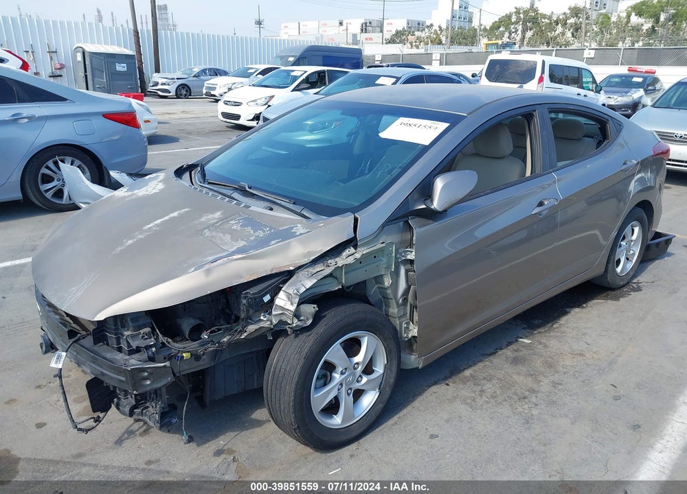 2014 HYUNDAI ELANTRA SE VIN: 5NPDH4AEXEH465066
