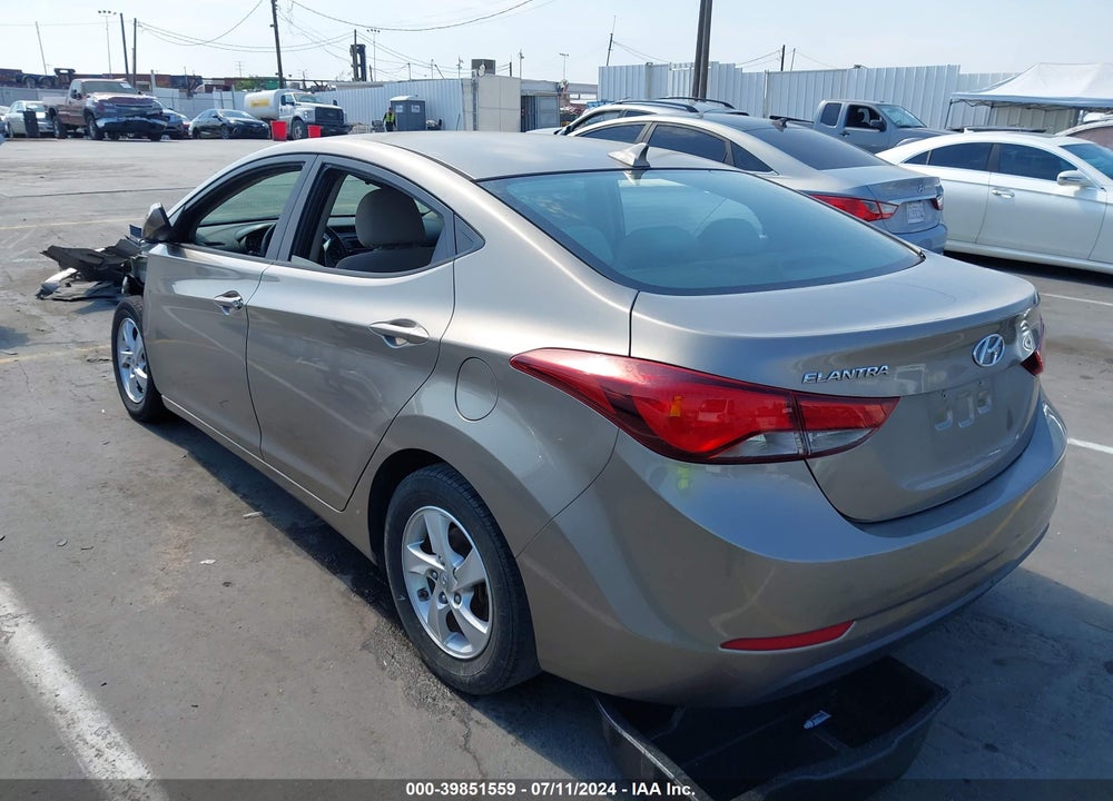 2014 HYUNDAI ELANTRA SE VIN: 5NPDH4AEXEH465066