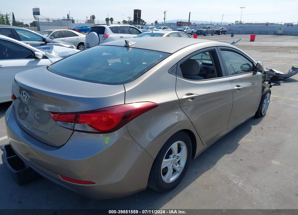 2014 HYUNDAI ELANTRA SE VIN: 5NPDH4AEXEH465066