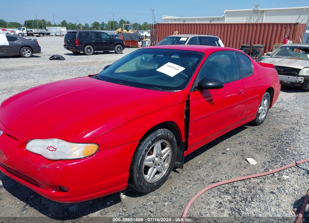 2004 CHEVROLET MONTE CARLO SS VIN: 2G1WX12K049255214