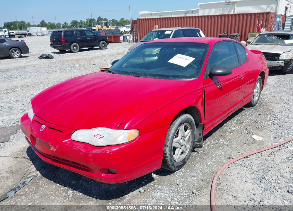 2004 CHEVROLET MONTE CARLO SS VIN: 2G1WX12K049255214
