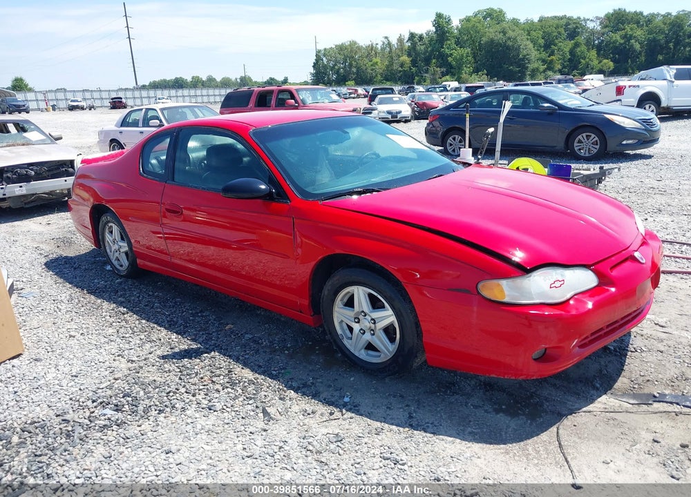 2004 CHEVROLET MONTE CARLO SS VIN: 2G1WX12K049255214
