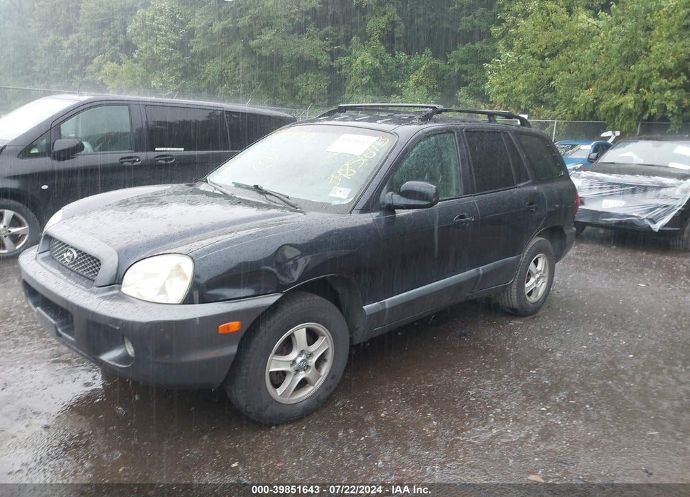 2004 HYUNDAI SANTA FE GLS VIN: KM8SC73D94U575389