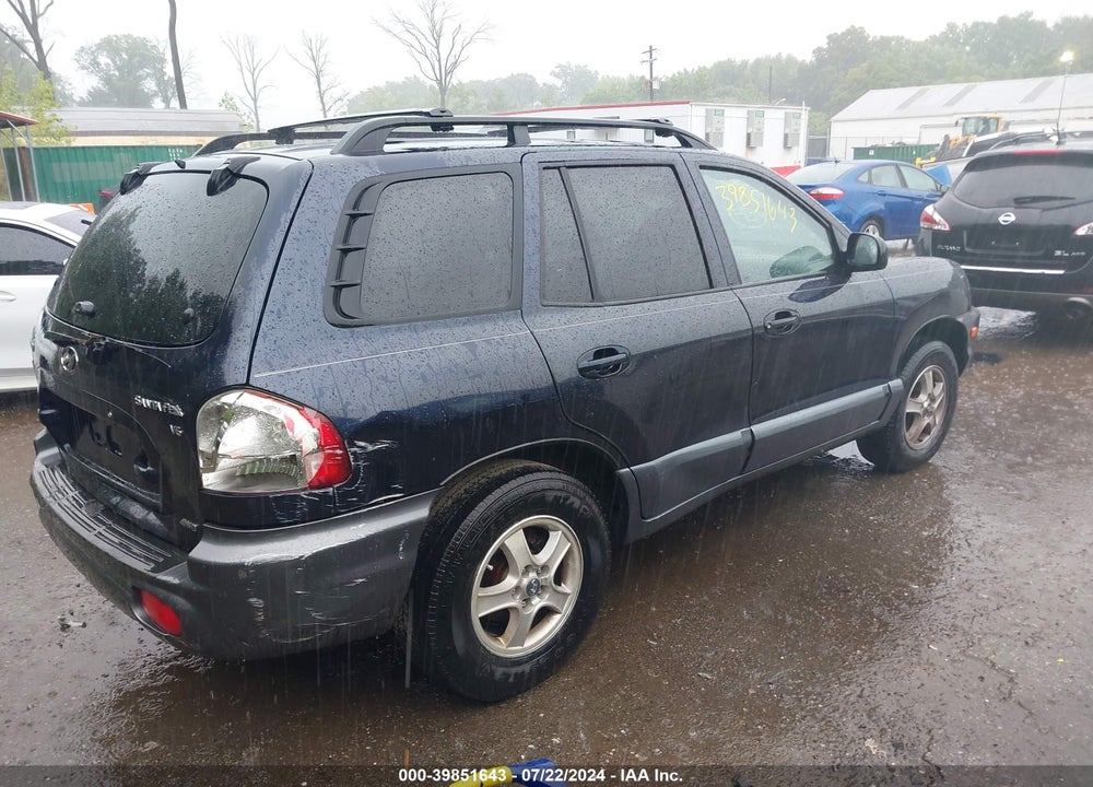 2004 HYUNDAI SANTA FE GLS VIN: KM8SC73D94U575389