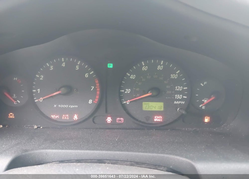 2004 HYUNDAI SANTA FE GLS VIN: KM8SC73D94U575389