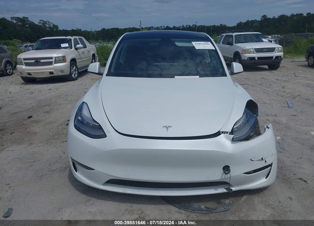 2020 TESLA MODEL Y LONG RANGE DUAL MOTOR ALL-WHEEL DRIVE VIN: 5YJYGDEE6LF017028